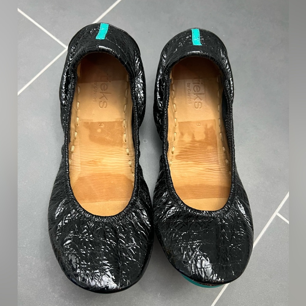 Tieks Obsidian Black. Size 9